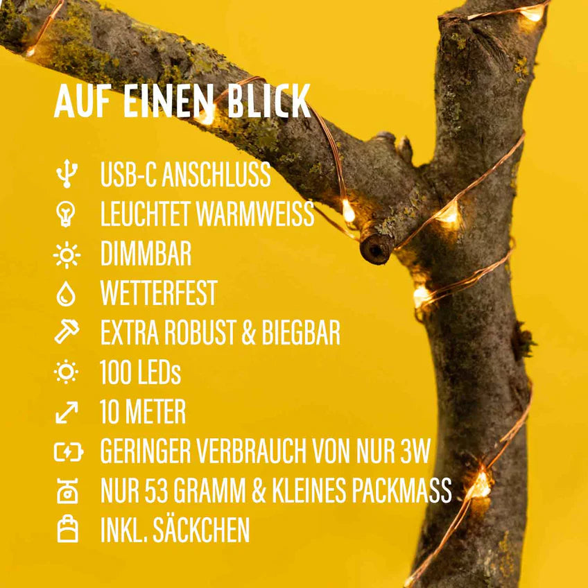 Camplight USB-Outdoor-Lichterkette