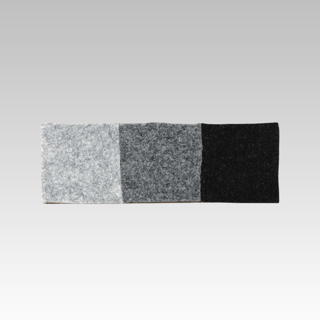 Carpet Filz – 2 m breit, Zuschnitt je m² (Silbergrau / Steingrau / Anthrazit)